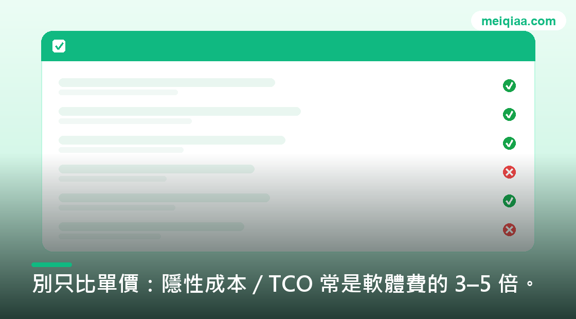 美洽接入前自檢面板紅綠項示意圖