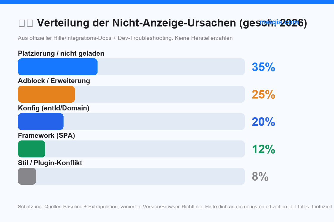 Abb. 5: Verteilung der Nicht-Anzeige-Ursachen (gesch. 2026, keine Herstellerzahlen)