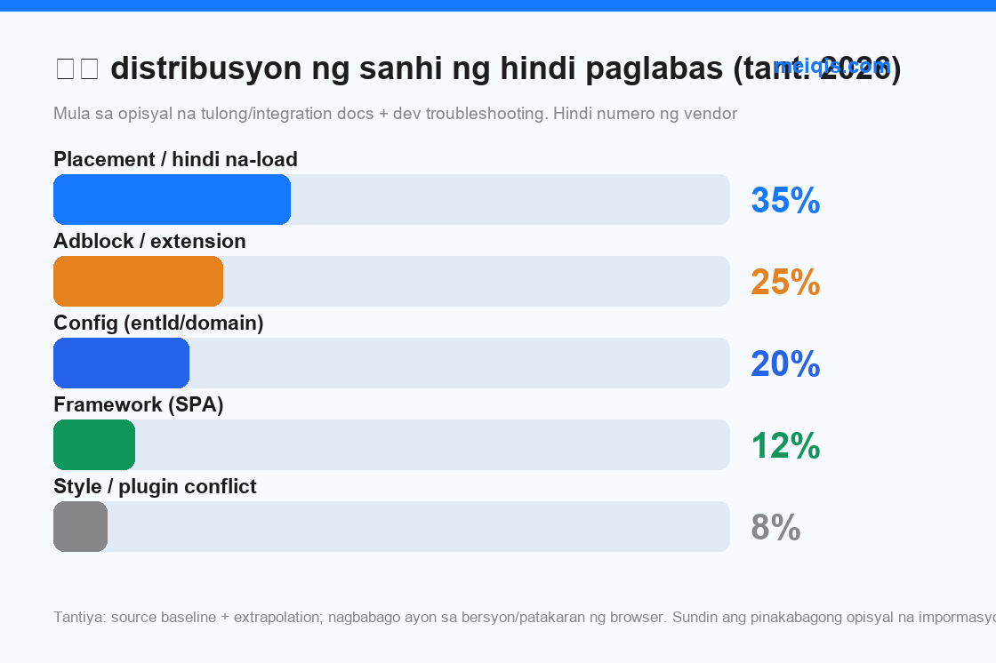 Lar 5: distribusyon ng mga sanhi ng hindi paglabas (tant. 2026, hindi numero ng vendor)